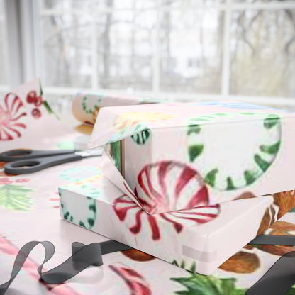 Gingerbread and Candy Canes Wrapping Papers