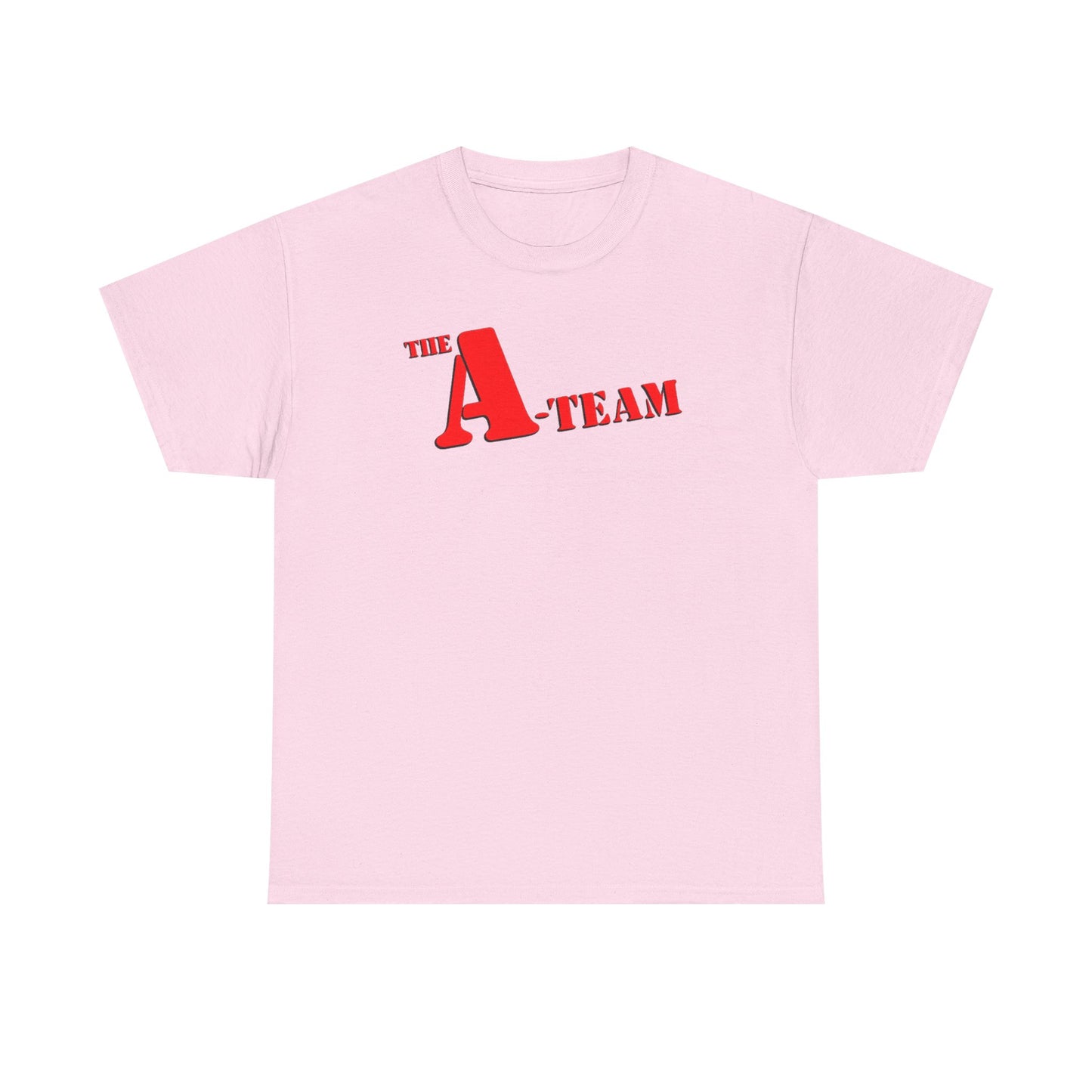 A-Team Graphic Tee — Retro Red Logo Vintage Crew T-Shirt