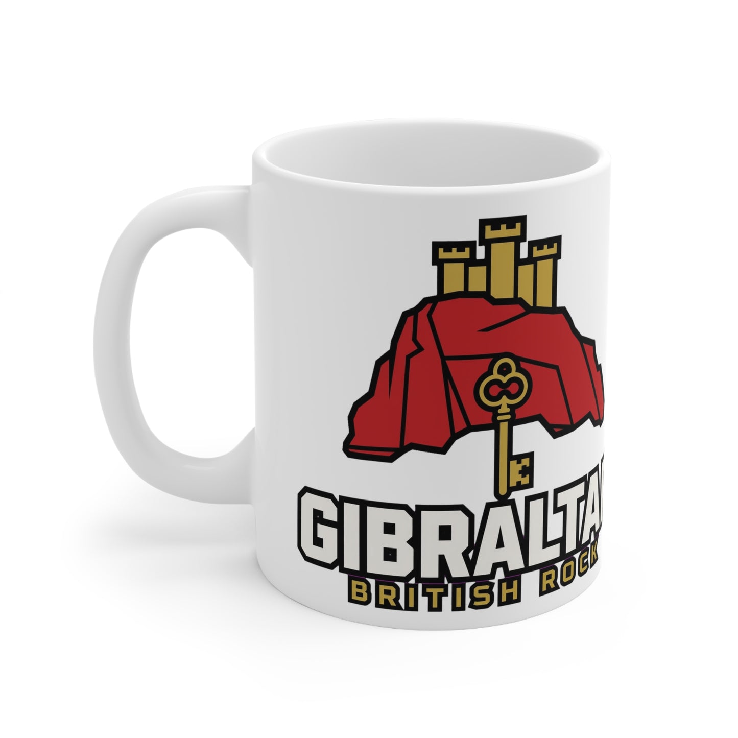 Gibraltar British Rock Ceramic Coffee Cups, 11oz, 15oz