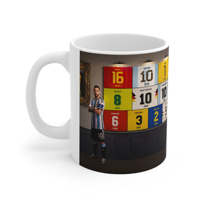 World Cup Winner Captains Number Wall Ceramic Mug — 11oz & 15oz