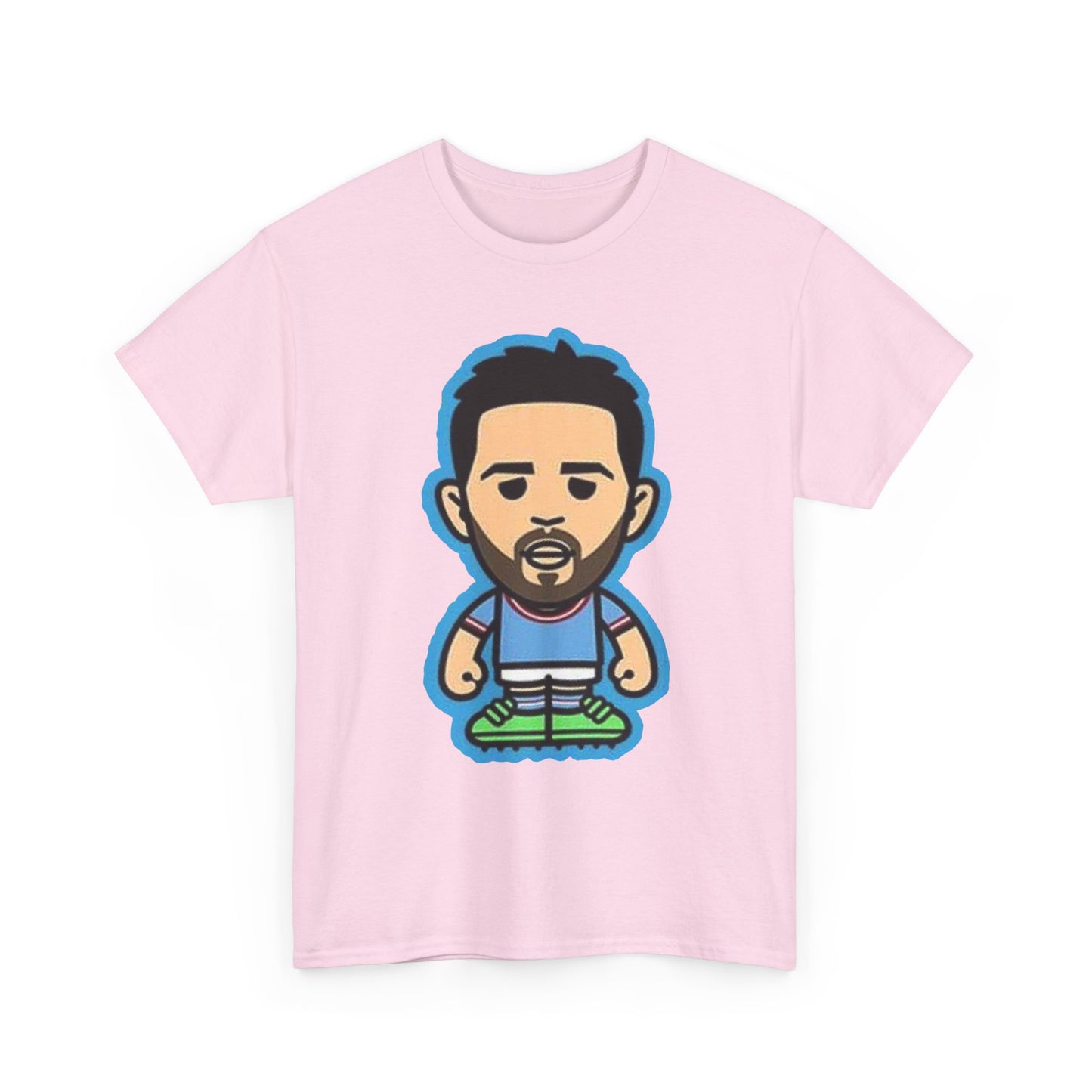 Bernardo Silva Manchester City Legend Graphic Tee — Player Cartoon Front & Tribute Poster Back