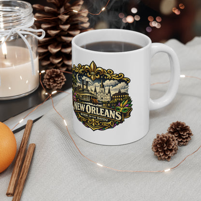 New Orleans Ceramic Coffee Cups, 11oz, 15oz