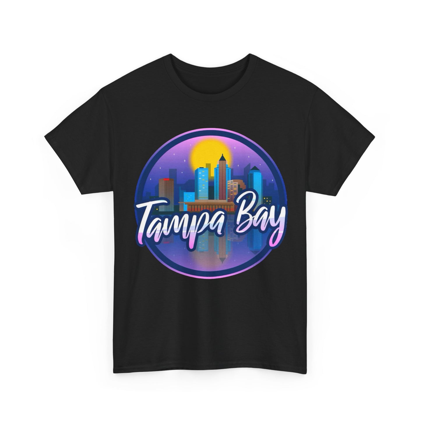 Tampa Bay Skyline T-Shirt — Retro Sunset Cityscape Tee