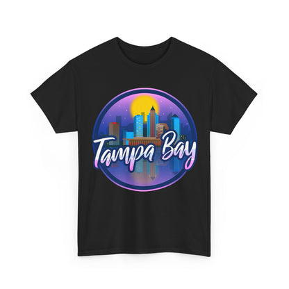 Tampa Bay Skyline T-Shirt — Retro Sunset Cityscape Tee