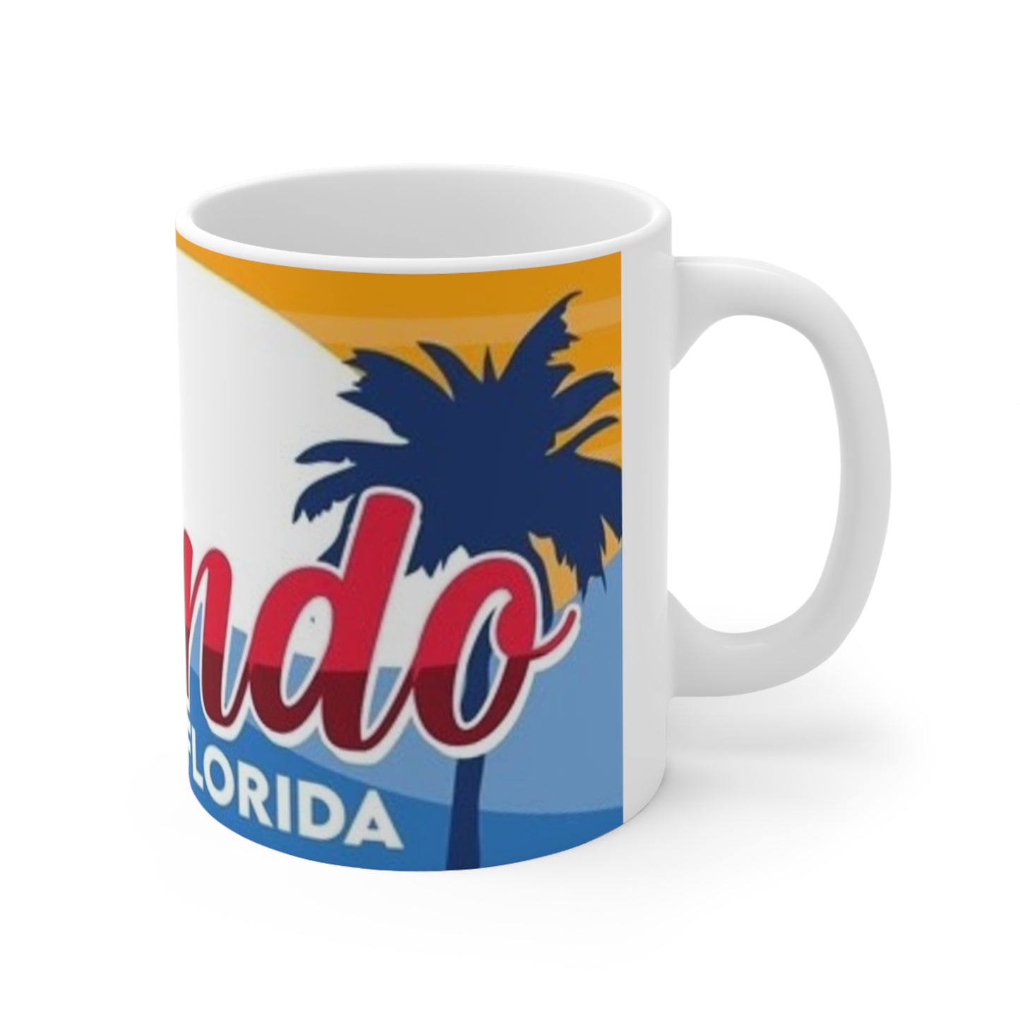 Orlando Florida Sunset Palm Ceramic Coffee Mug — 11oz & 15oz
