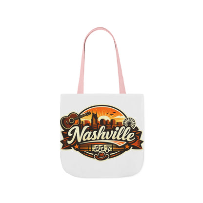 Nashville Sunset Tote Bag — Country Music Skyline Canvas Tote