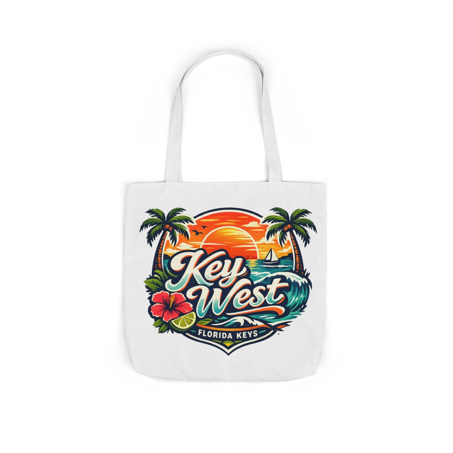 Key West Sunset Canvas Tote