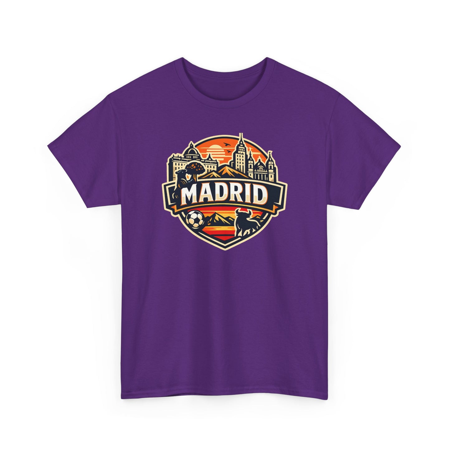 Madrid Skyline Soccer Crest T-Shirt