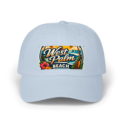 West Palm Beach Dad Cap — Vintage Surfboard Floral Beach Hat