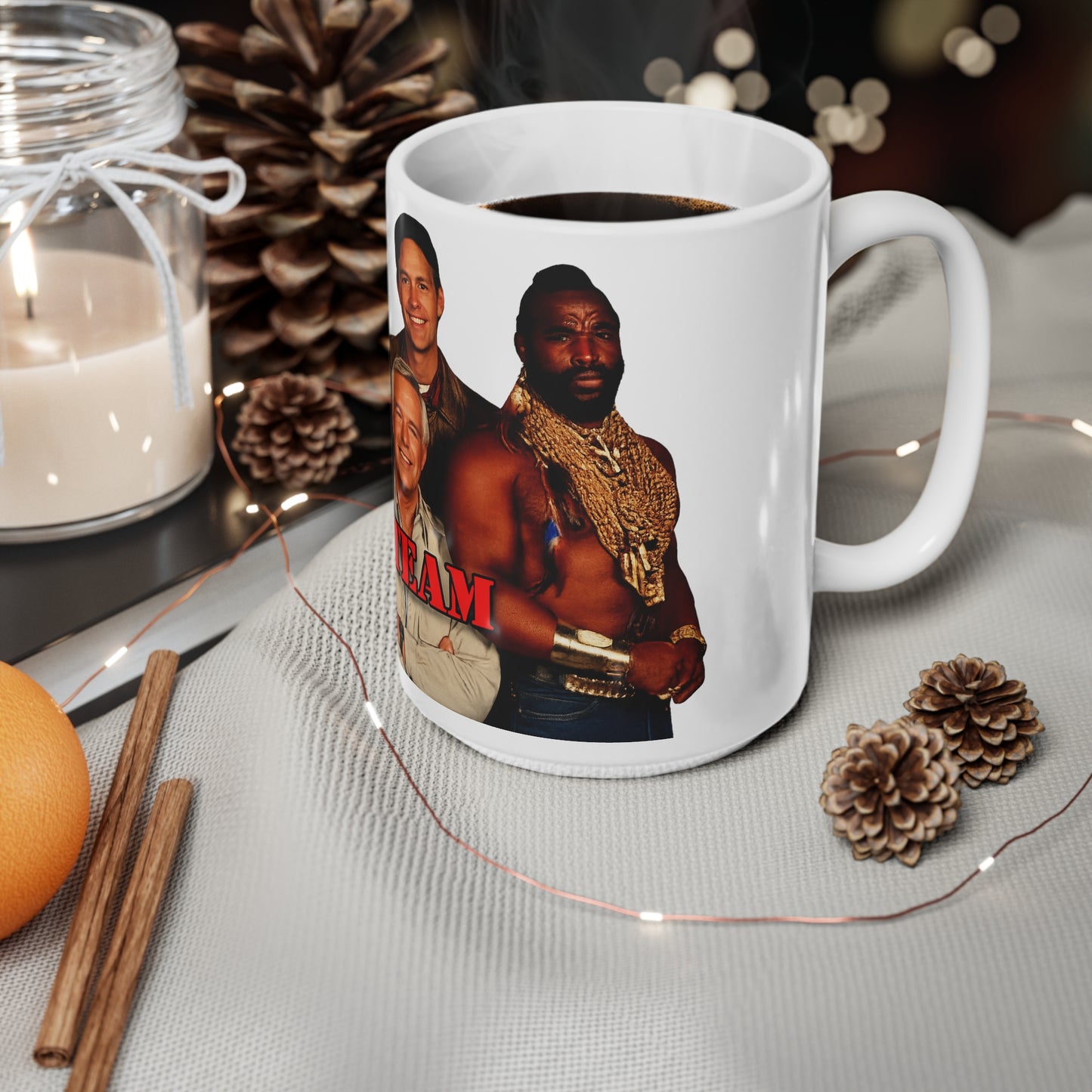 A-Team Retro Cast Ceramic Mug — Vintage 11oz & 15oz Coffee Cup
