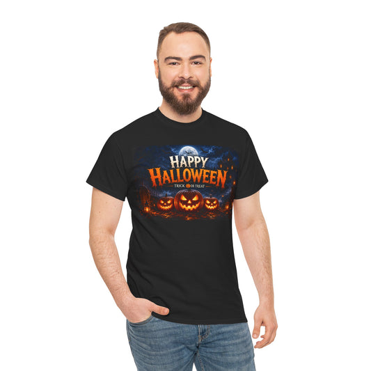 Happy Halloween T-Shirt – Trick or Treat Pumpkin Jack-o'-Lantern Tee