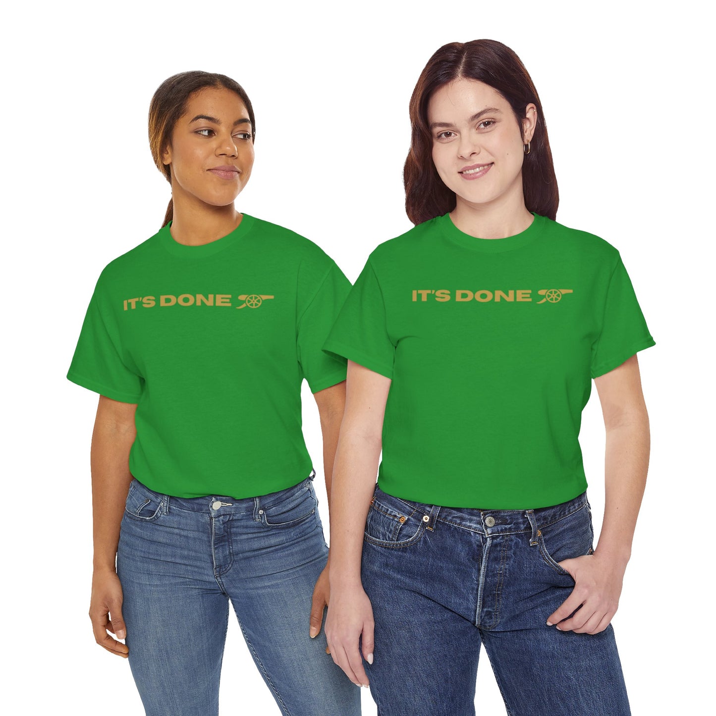It's Done Arsenal Champions T-Shirt – Minimalist Gold Script Tee