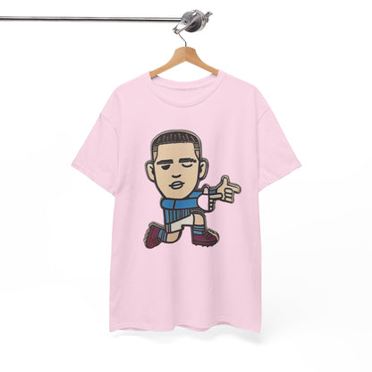 Phil Foden Cartoon Dance Pose Tee - Funky Character Graphic T-Shirt
