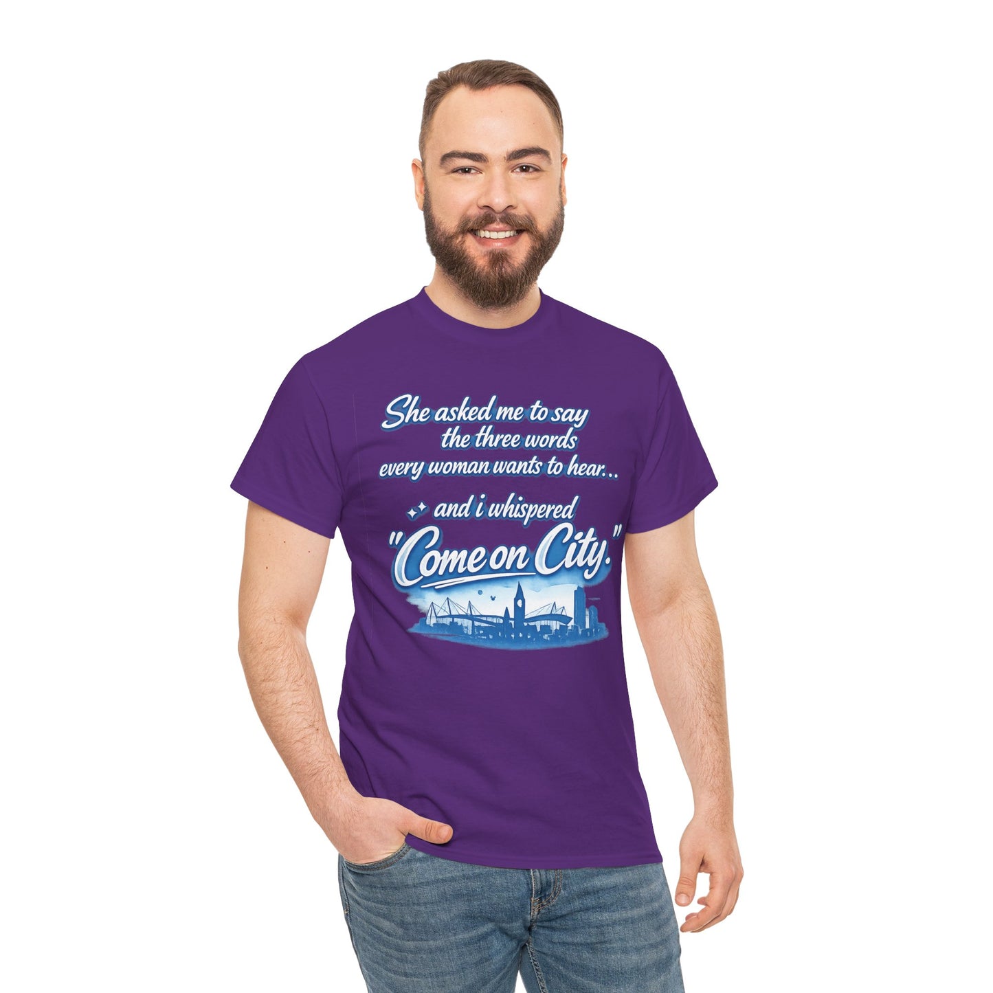 Come on City Skyline Tee — Retro Script Urban Pride T‑Shirt