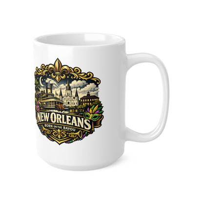 New Orleans Ceramic Coffee Cups, 11oz, 15oz