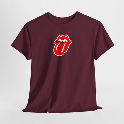 Rock Retro Red Tongue and Lips Graphic Tee
