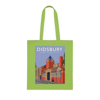 Elm Grove Didsbury C of E Primary School Vintage Travel Tote — Retro Illustrated Cotton Shopper Bag