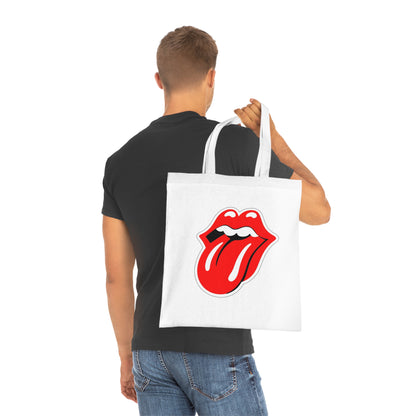 Rock Red Tongue Graphic Tote Bag