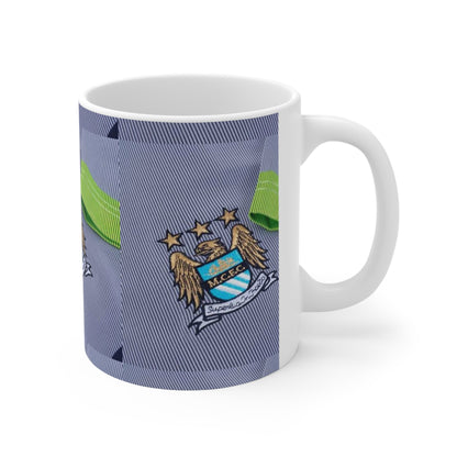 Manchester City Crest Ceramic Coffee Mug — 11oz & 15oz Football Fan Gift