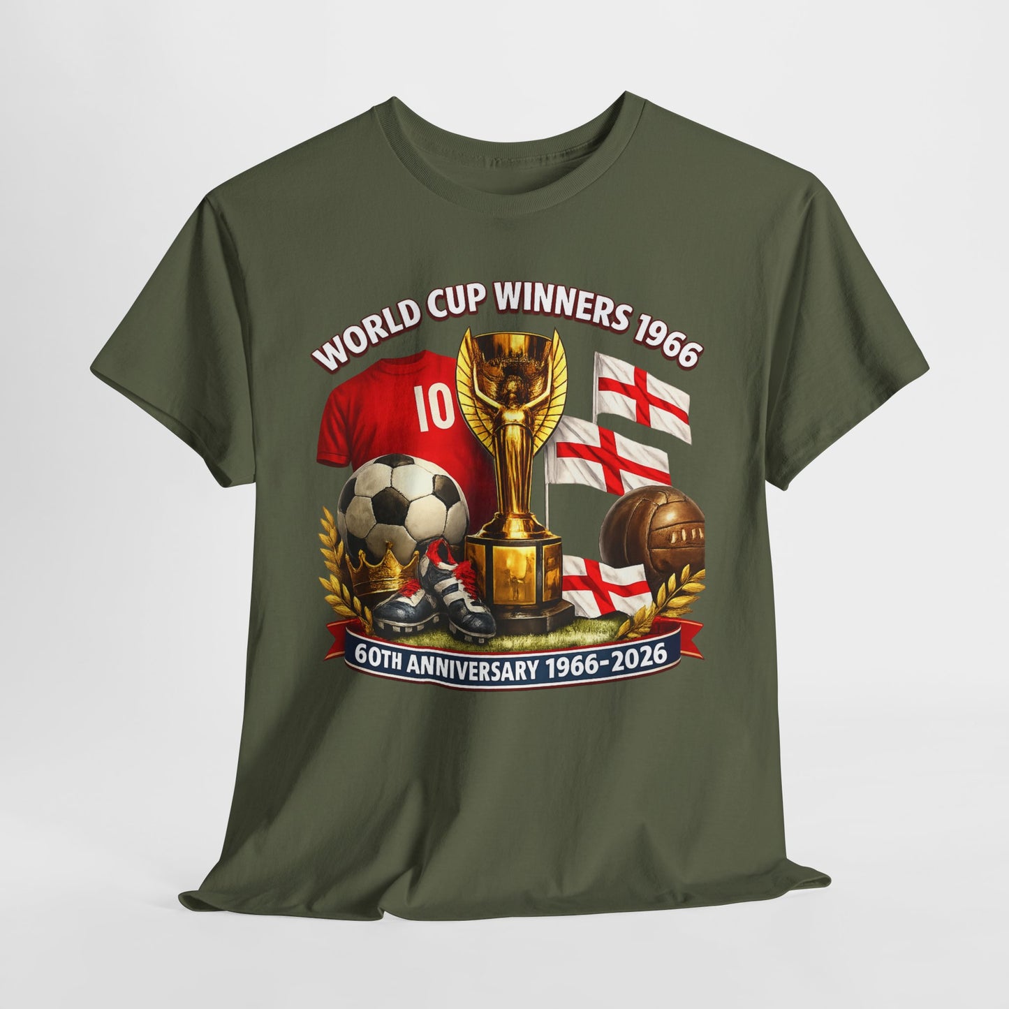 1966 World Cup Winners T‑Shirt — 60th Anniversary England Football Tribute