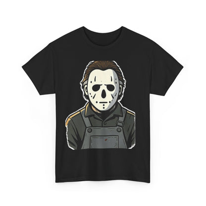 Horror Mask Tee — Jason-Inspired Halloween T-Shirt