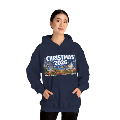 Christmas 2026 Holiday Hoodie — Festive Winter Village Sweatshirt