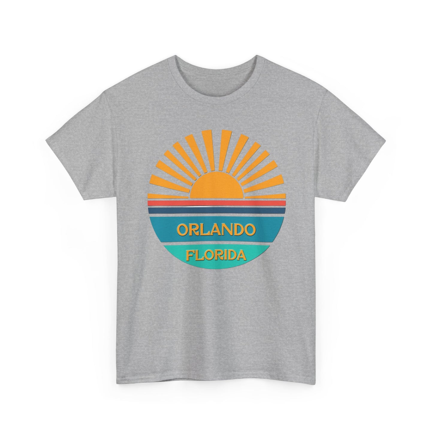 Orlando Florida Sunset T-Shirt – Retro Sunburst Vacation Tee