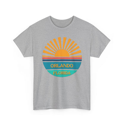 Orlando Florida Sunset T-Shirt – Retro Sunburst Vacation Tee