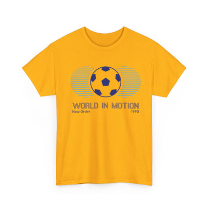 Soccer 'World in Motion' T‑Shirt — Retro Football Graphic Tee