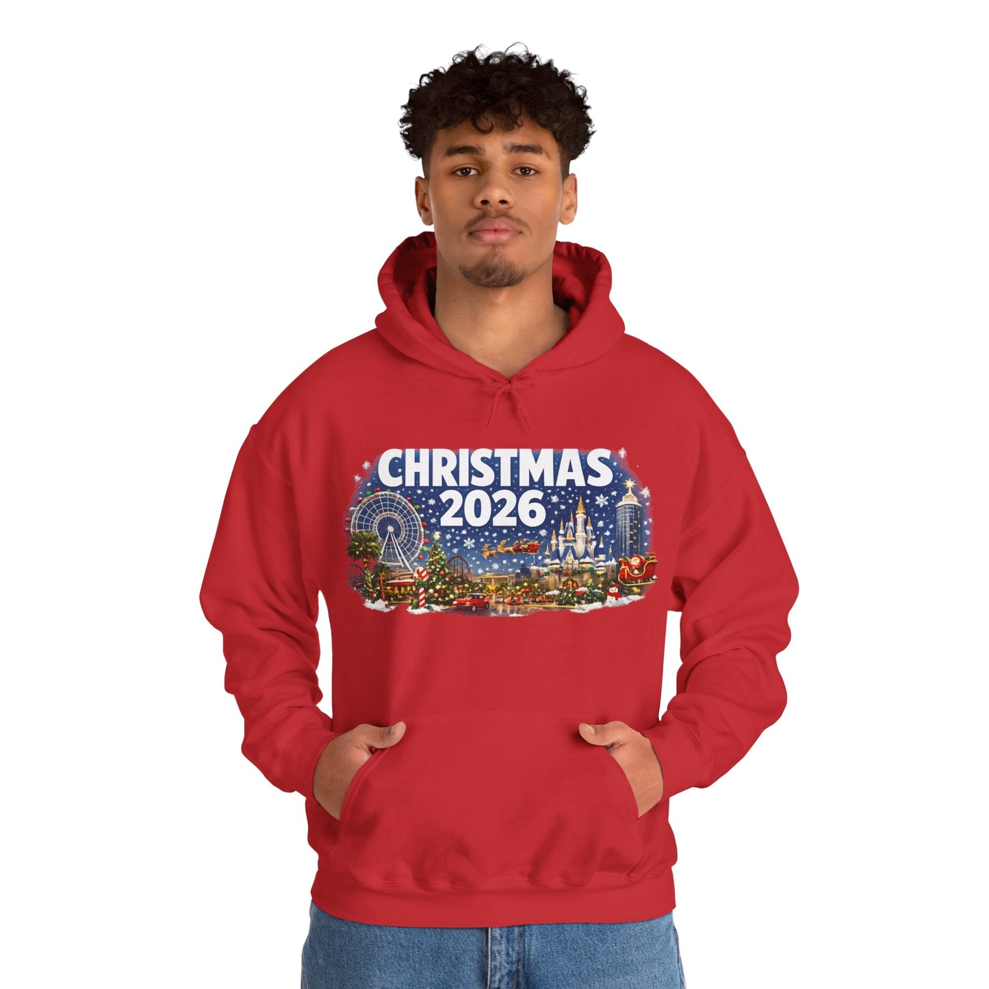 Christmas 2026 Holiday Hoodie — Festive Winter Village Sweatshirt