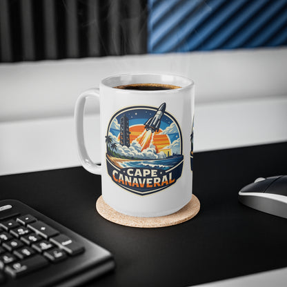 Cape Canaveral Ceramic Coffee Cups, 11oz, 15oz