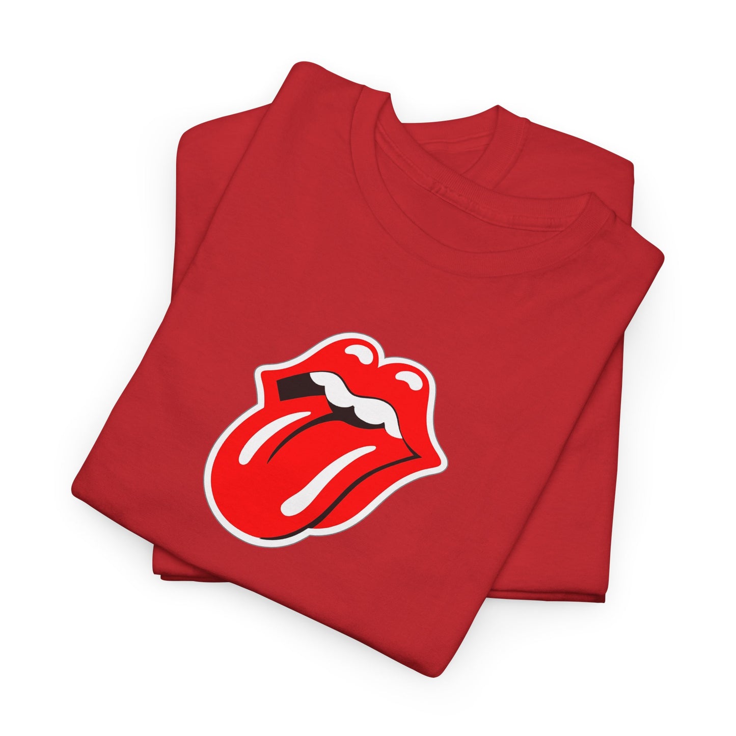 Rock Retro Red Tongue and Lips Graphic Tee