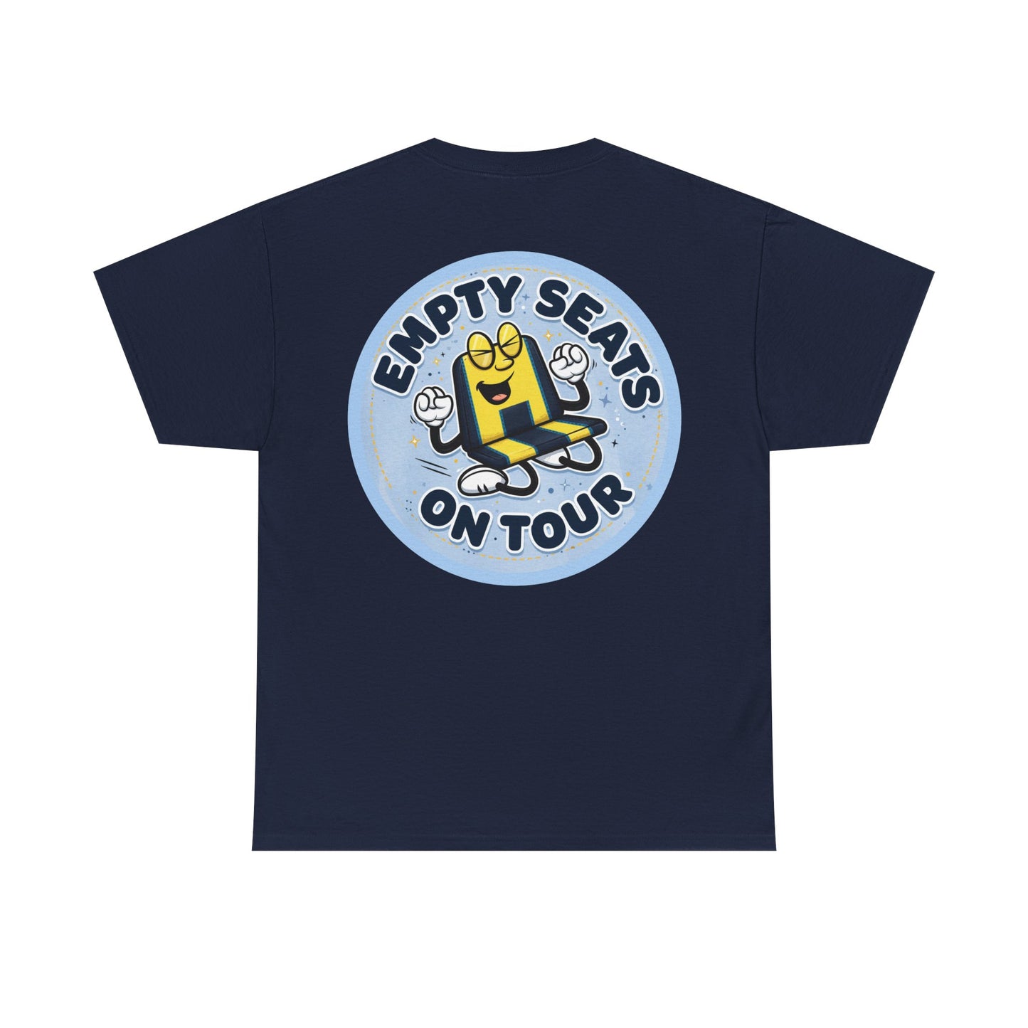 Manchester City T‑Shirt — "Empty Seats On Tour" Cartoon Seat Graphic Tee