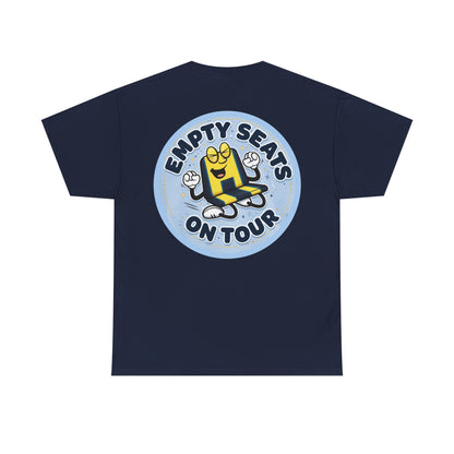 Manchester City T‑Shirt — "Empty Seats On Tour" Cartoon Seat Graphic Tee
