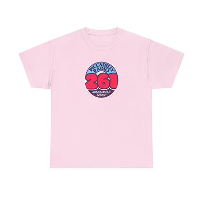 Piccadilly Radio '261' Logo T‑Shirt — Vintage Unofficial Radio Station Graphic Tee