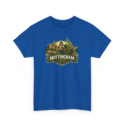 Nottingham Vintage Crest T-Shirt — Robin Hood Castle Travel Tee