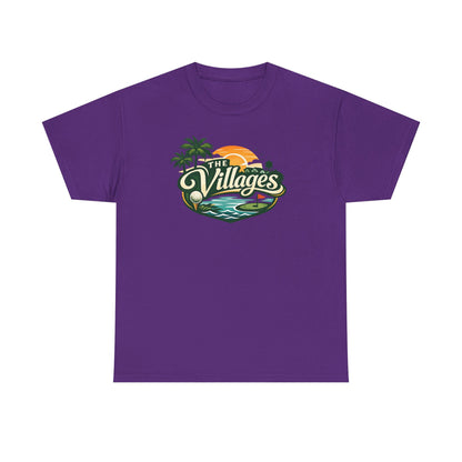The Villages of Florida Sunset Logo Tee - Florida Palm Beach Retro T-Shirt