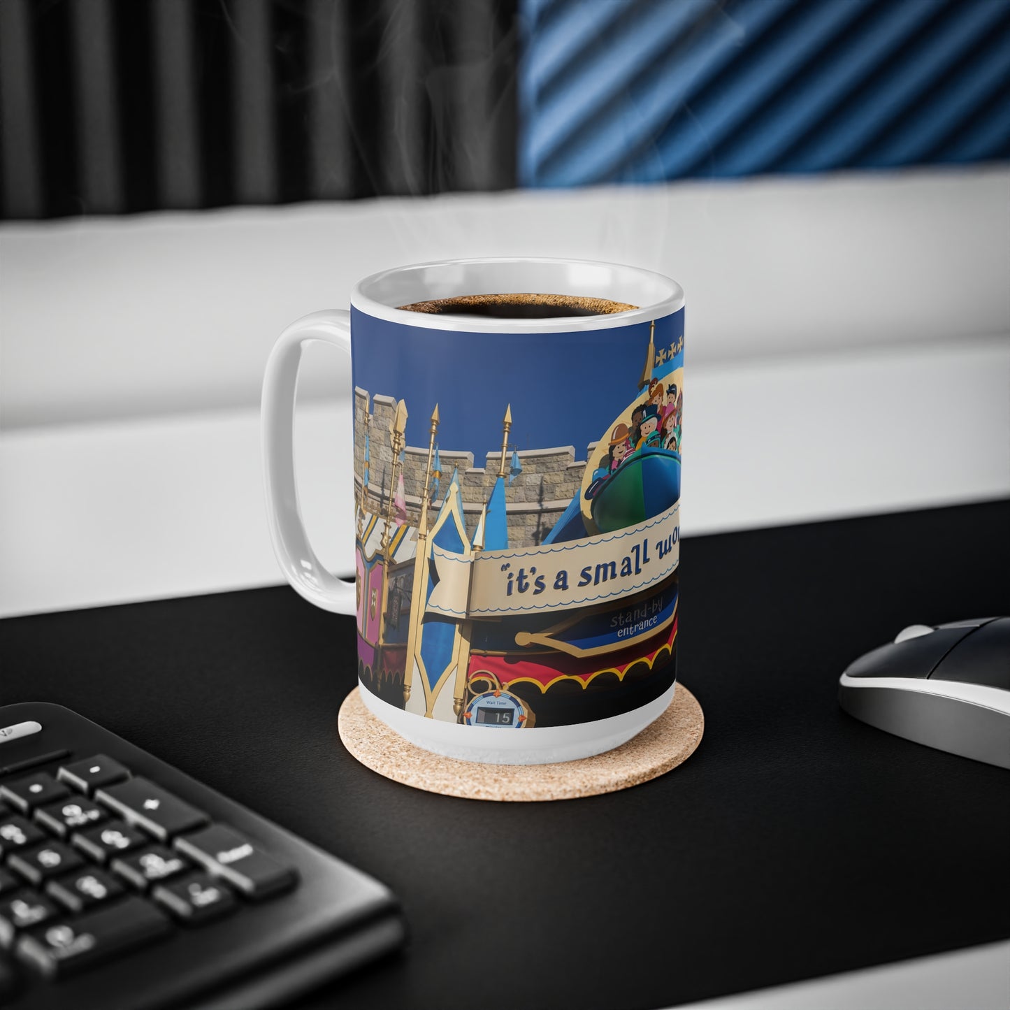 It's a Small World Ceramic Coffee Mug – Disneyland Attraction Design (11oz & 15oz)
