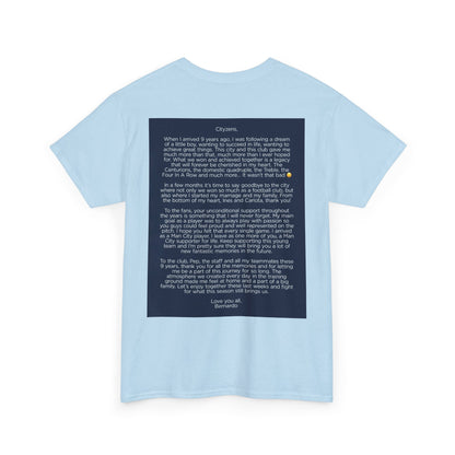 Bernardo Silva Tribute Tee – Inspirational Letter & Celebrating Goal Moment
