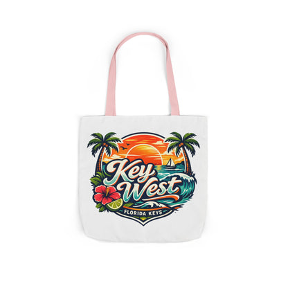 Key West Sunset Canvas Tote