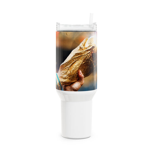 40oz World Cup Trophy Football Tumbler — Team Spirit Game Day Cup