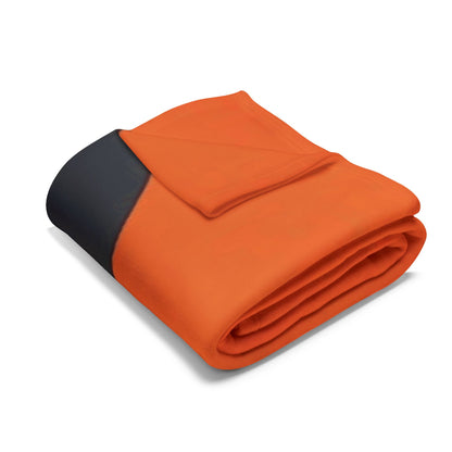 Halloween Mickey Fleece Blanket — 'Happy Halloween' Orange Cozy Throw