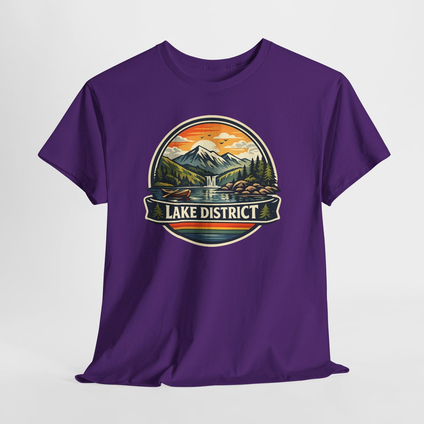 Lake District Graphic Tee — Scenic Mountain & Lake Camping Shirt