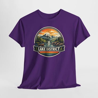 Lake District Graphic Tee — Scenic Mountain & Lake Camping Shirt