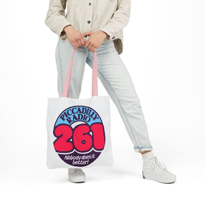 Tote Bag — Retro 'Piccadilly Radio 261' Vintage Logo Canvas Tote
