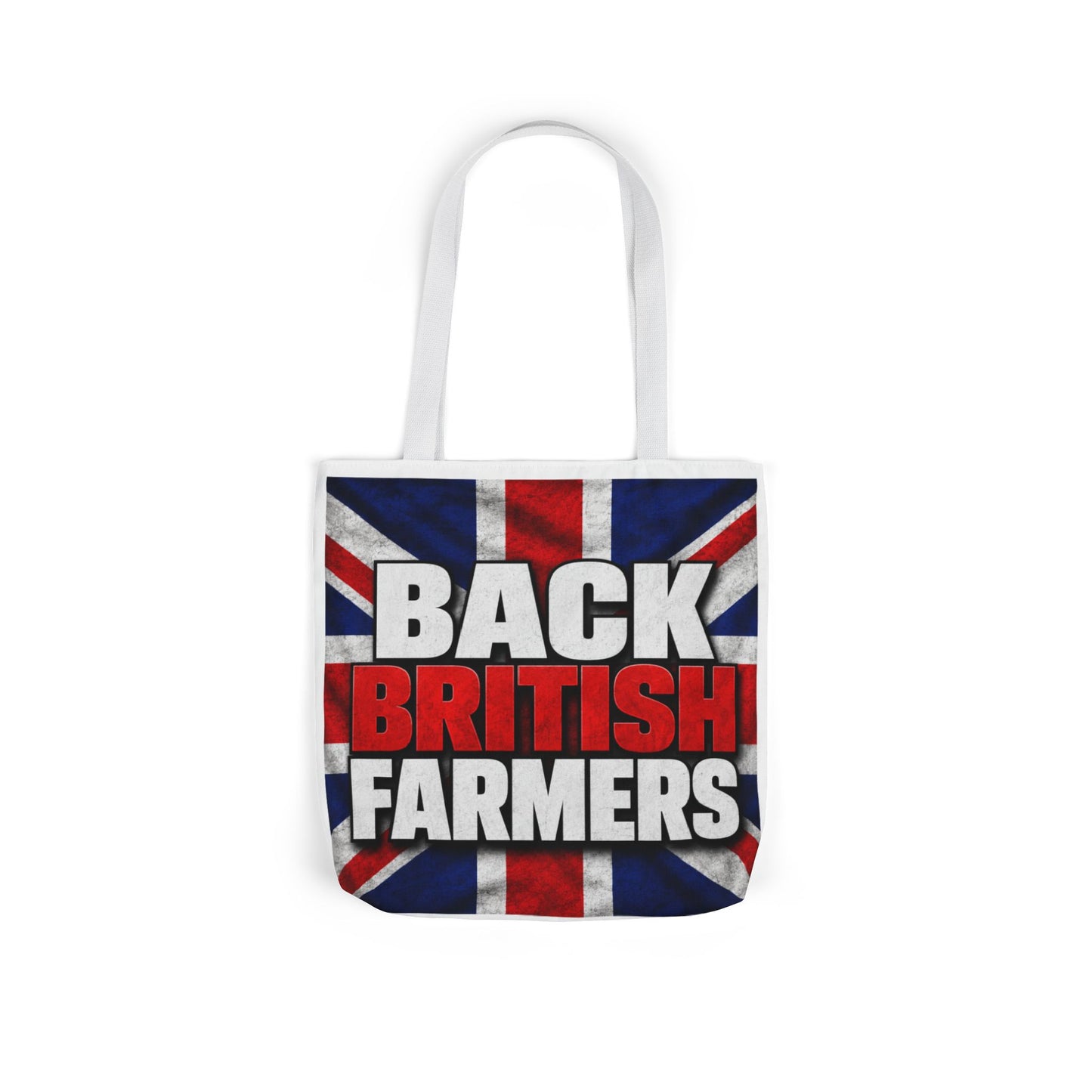 Back British Farmers Canvas Tote Bag — Union Jack Farming Support Tote
