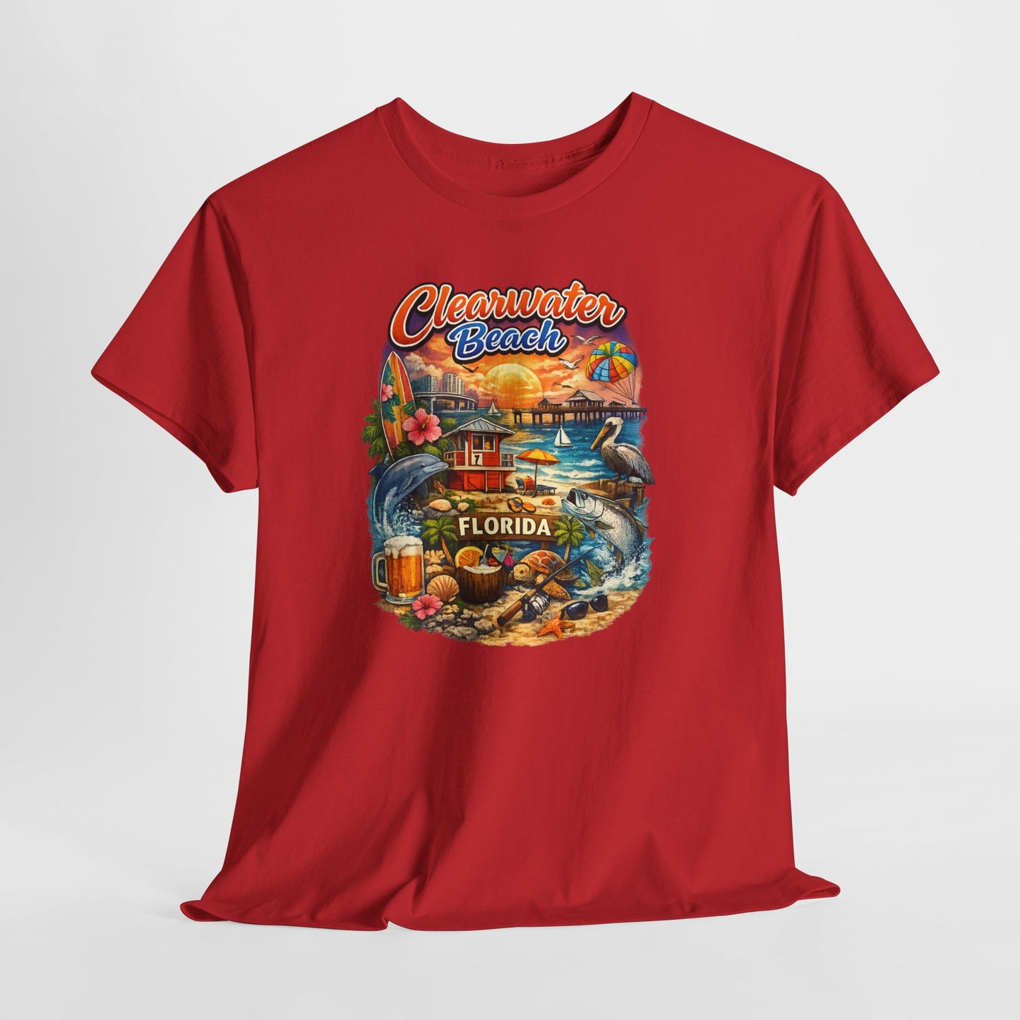 Clearwater Beach Florida Vintage Vacation T-Shirt
