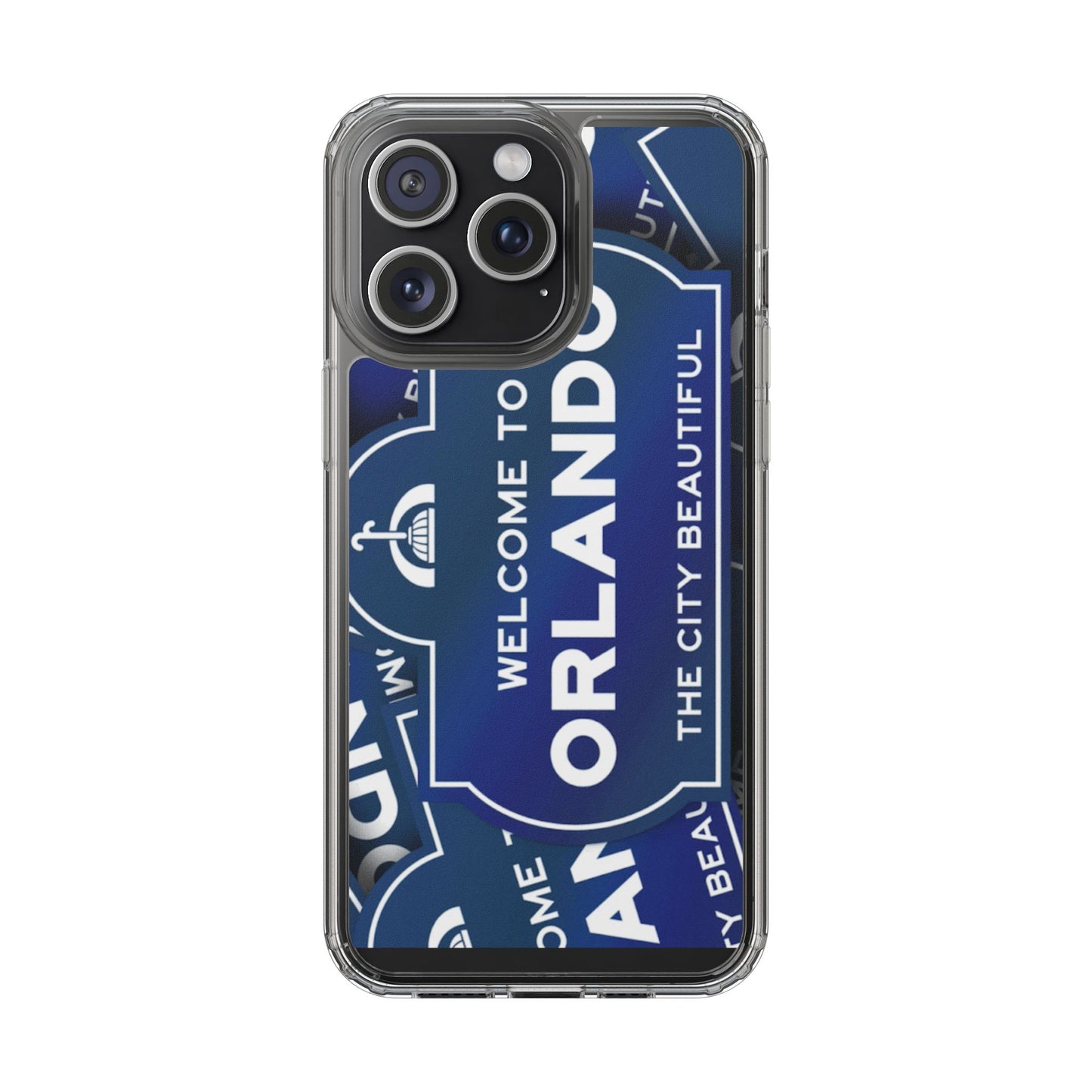 Orlando Clear Phone Case — "Welcome to Orlando" City Sign Design