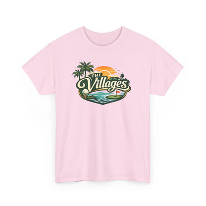 The Villages of Florida Sunset Logo Tee - Florida Palm Beach Retro T-Shirt