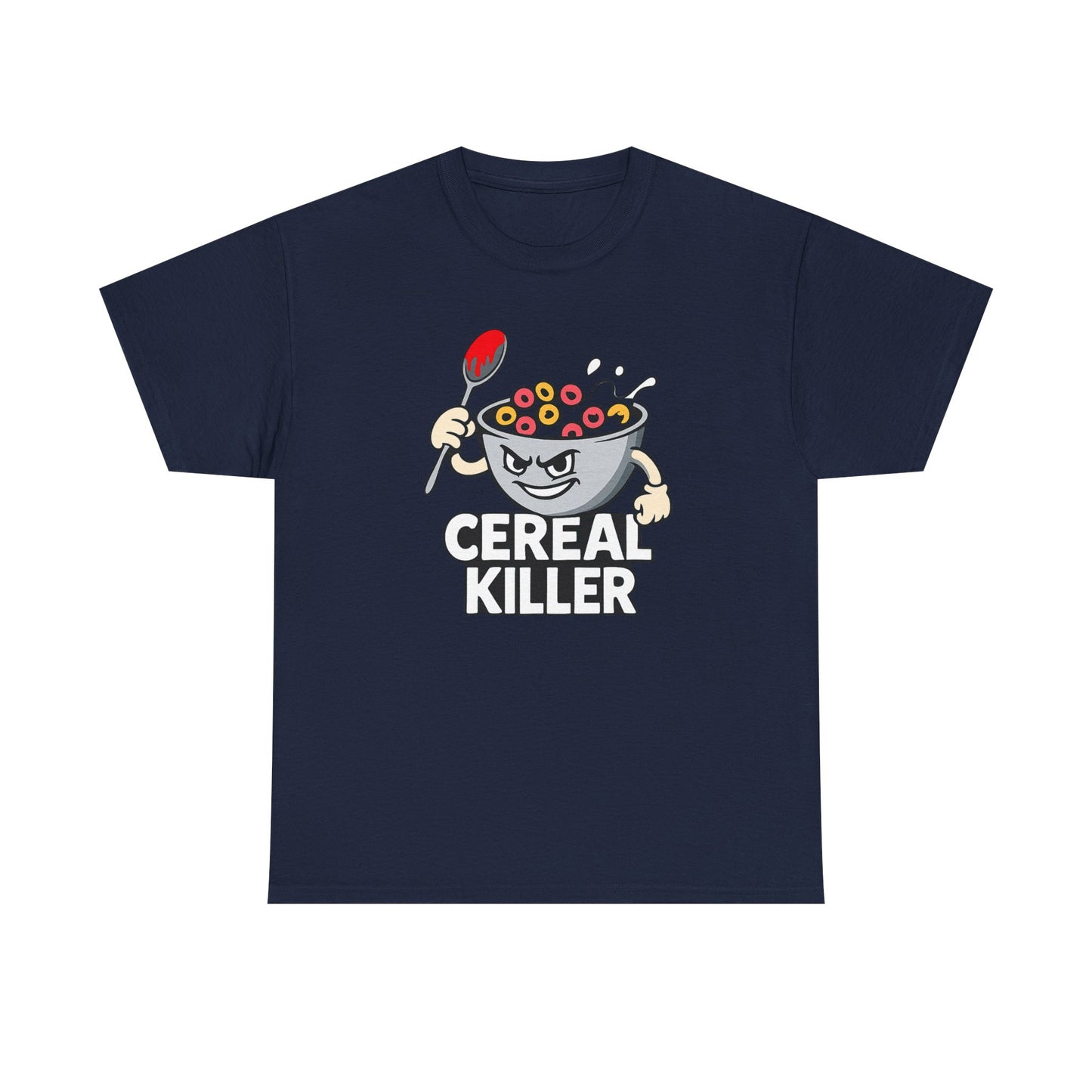 Cereal Killer Graphic Tee — Funny Breakfast Cartoon T‑Shirt